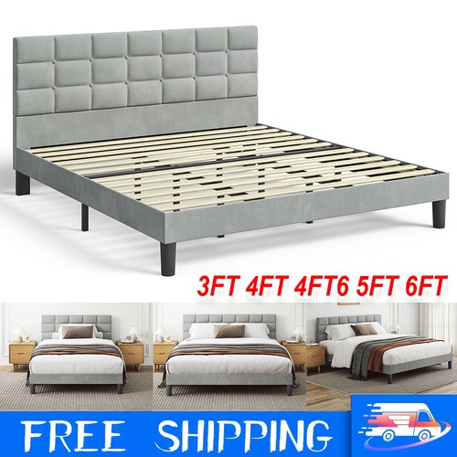 Bed frame velvet - frame,
