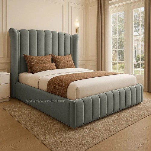 Ottoman double bed - double, winged