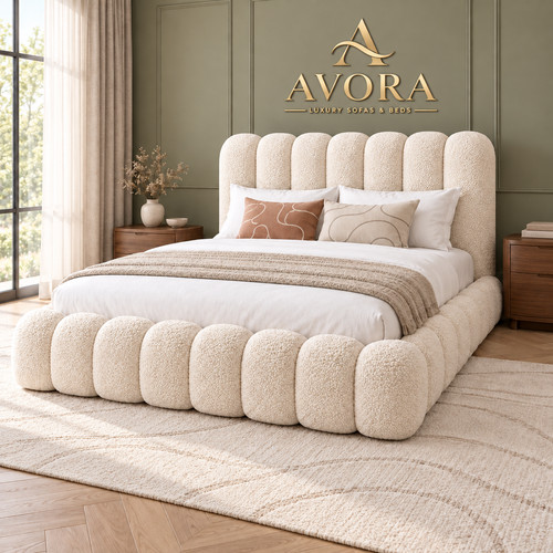 Upholstered cloud boucle - upholstered, teddy