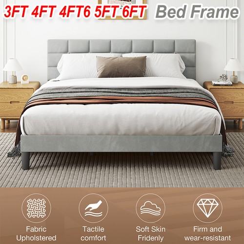 Morden bed frame - bed, velvet