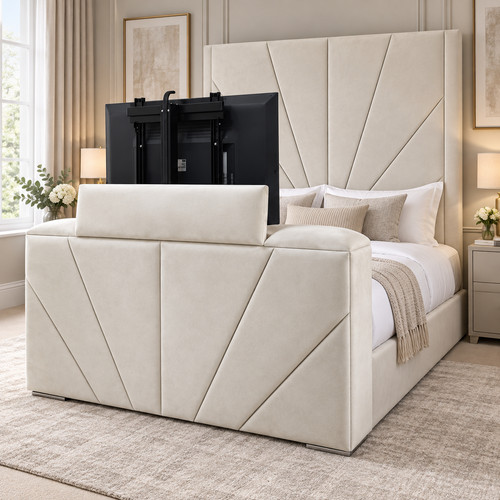 Cosmic upholstered bed - upholstered, tv