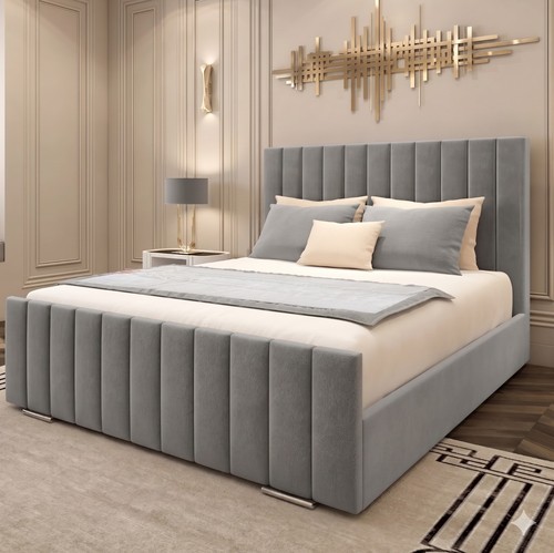 Panel upholstered bed frame - panel,