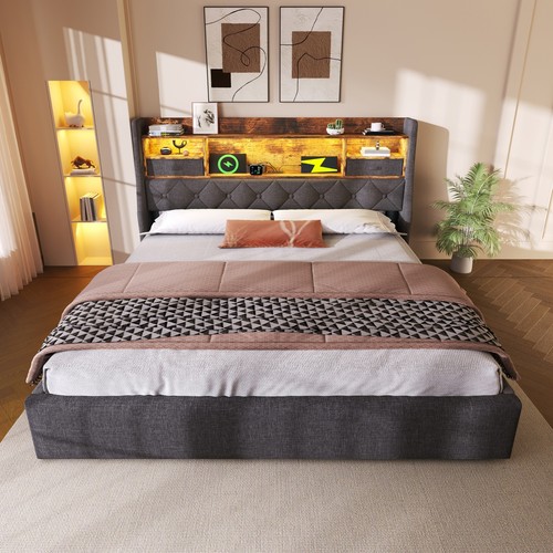 Upholstered bed frame 6ft - upholstered,