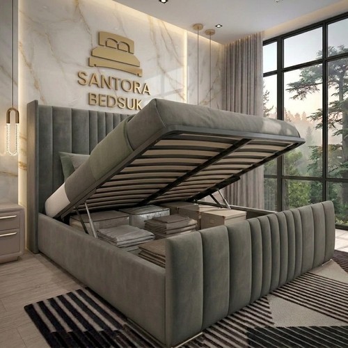 New ottoman bed - new, wingback