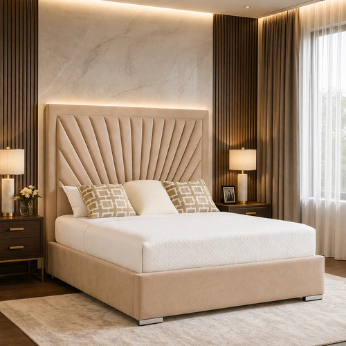 Sunrise upholstered bed frame - upholstered,