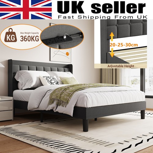 Modern bed frame linen - modern,