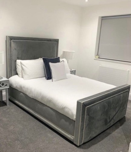 4ft6 double 5ft king - 5ft, grey