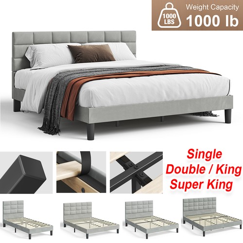 Morden bed frame velvet - morden,