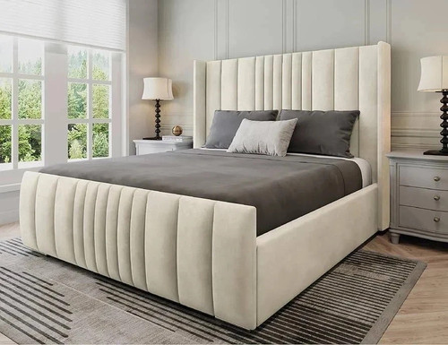 Bed frame winged upholstered - frame,