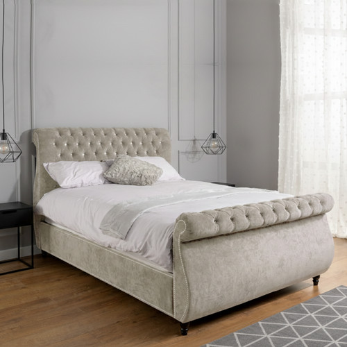 Luxury swan sleigh bed frame - swan,