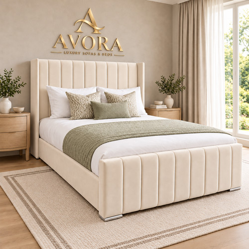 Upholstered winged panel plush - panel,