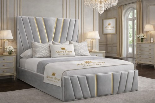 Victor gold strip bed frame - victor,