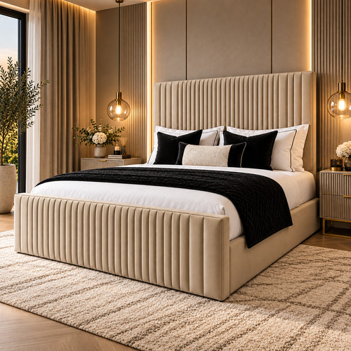 Ottoman storage bed panel - bed,