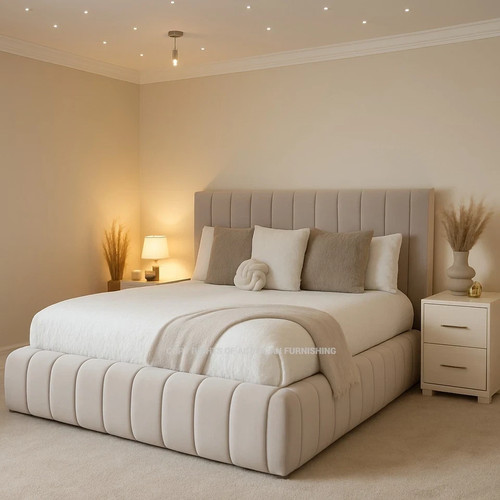 Luxury ottoman bed plush - bed,