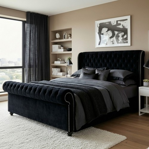 Chesterfield royal sleigh bed - chesterfield,