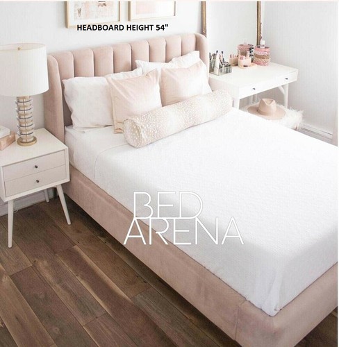 Plush velvet wing back - velvet, bed