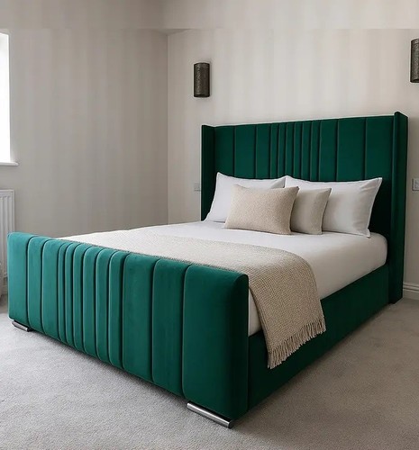 Winged new ottoman bed - new, frame